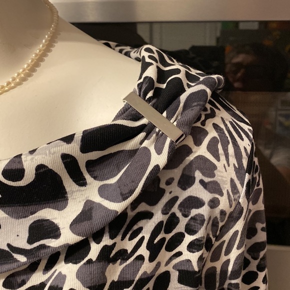 a womens Rafaela black long sleeve stretch regular size top XL - Picture 2 of 4